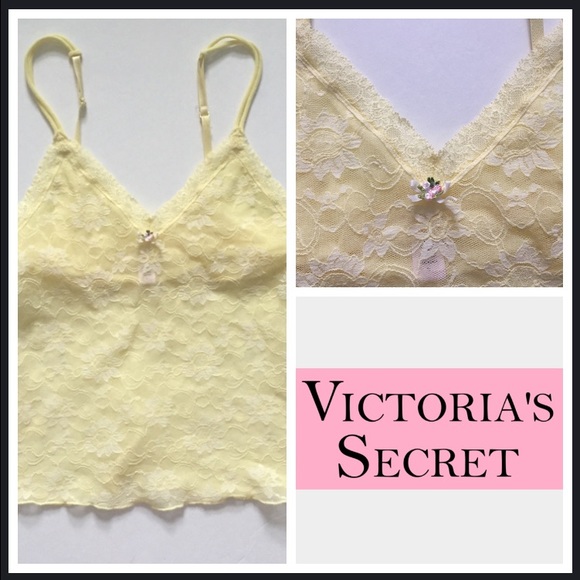 Victoria's secret Angel Yellow Lace Cami Bralette