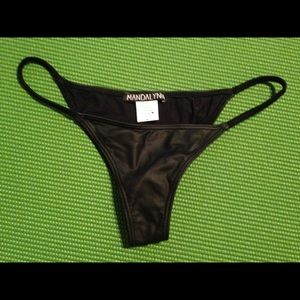 Mandalynn Black Leather Morgan Bottom