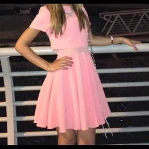 ASOS crepe crop skater dress