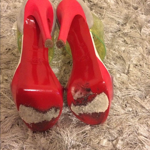 CHRISTIAN LOUBOUTIN Dufoura Sandals sz 36.5 RARE - Picture 3 of 4