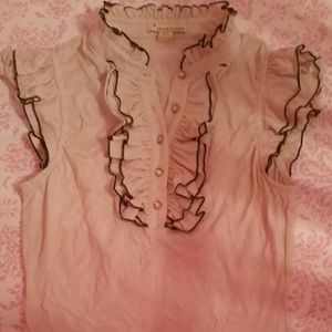 Ruffled Short sleeved tee blouse