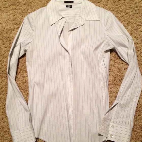 ‼️SOLD‼️Theory Pinstriped Blouse