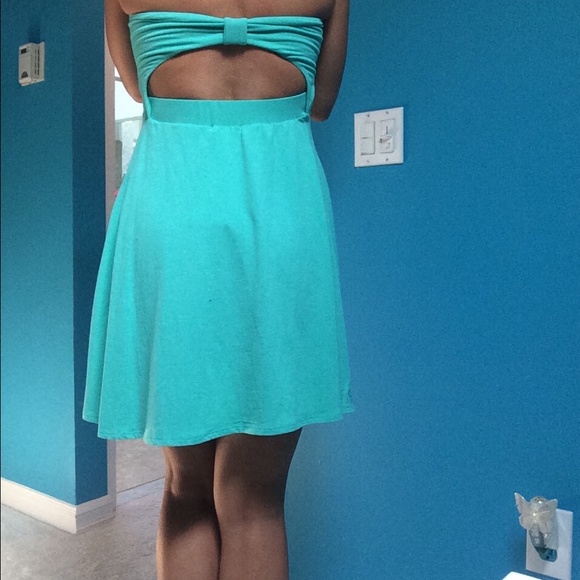 Cute blue summer dress size medium - Picture 2 of 2