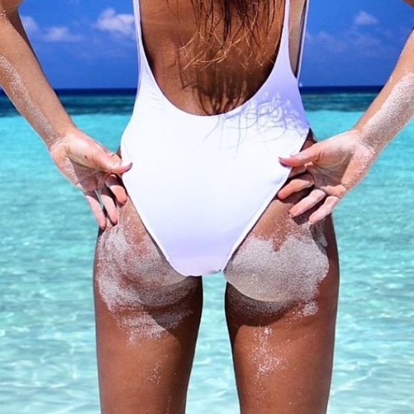 White One-Piece Swimsuit