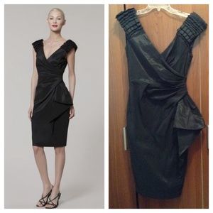 Maggie London black taffeta dress