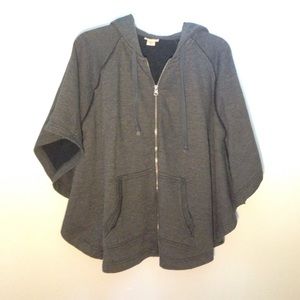 Sweatshirt hooded poncho