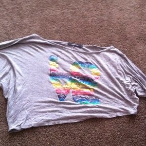 LOVE crop top