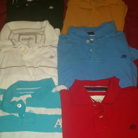 6 young men's Polo shirts