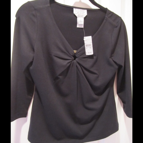 Talbots PS Brown Knit Pullover Top NWT