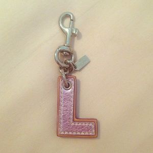 Coach "L" letter key chain