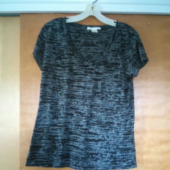 Black burnout tee