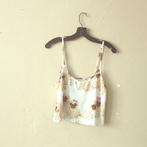 🚫SOLD "Cute as a Pug"  mini cami
