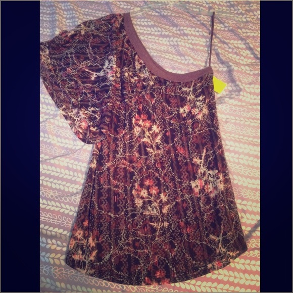 Free People one sleeve top