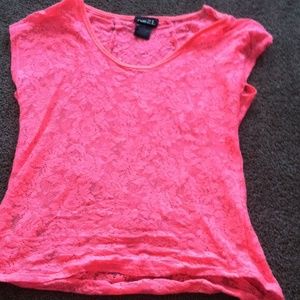 Hot pink crop top
