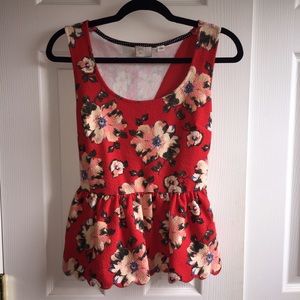 Clovelly Floral Peplum Top