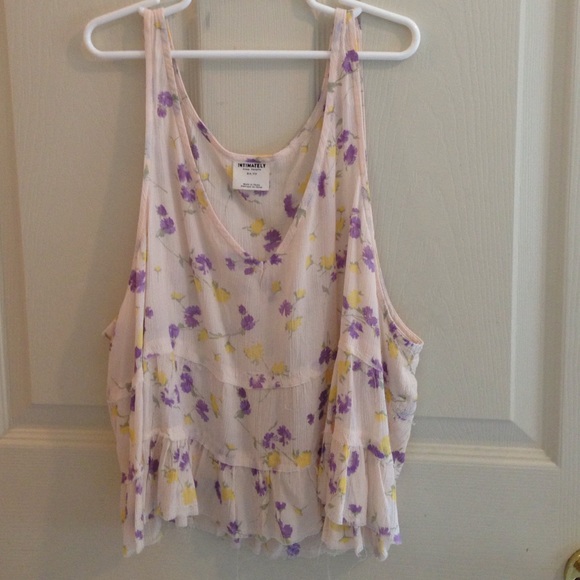 Intimately FP pearl comb floral top