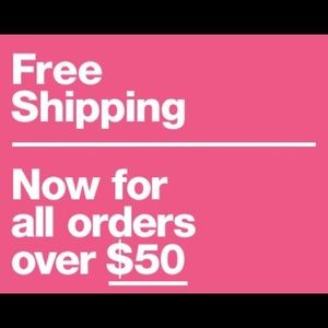 Free shipping for orders 50 and up