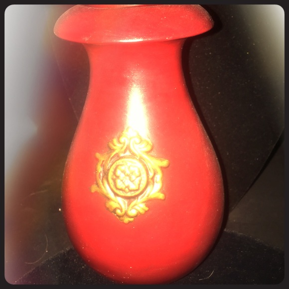 Red and Bronze Vase - Picture 1 of 1