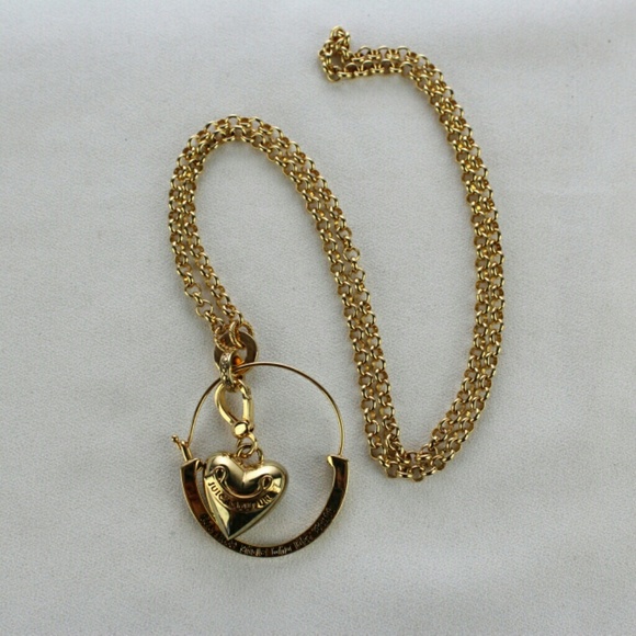 Juicy Couture heart gold tone chain