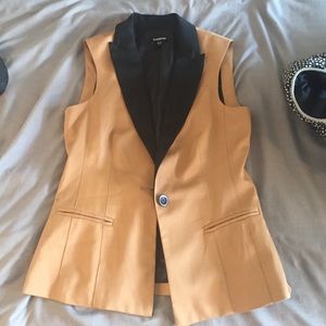 Bebe Colorblock Suiting Vest