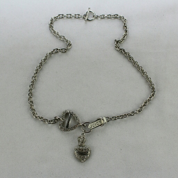 Juicy Couture silver tone necklace!