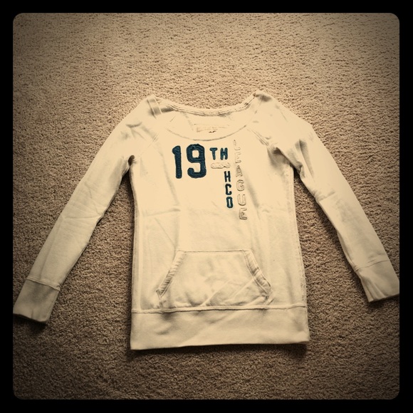 Hollister Off-White Long Sweater