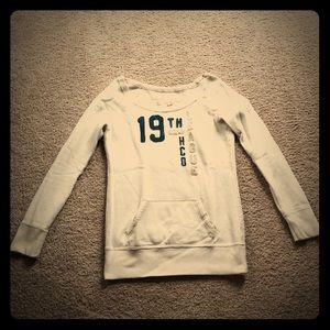 Hollister Off-White Long Sweater