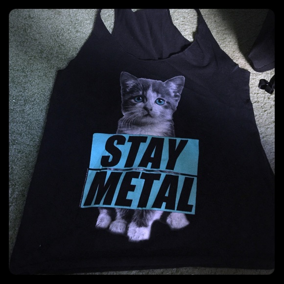 Stay metal tank top miss may I