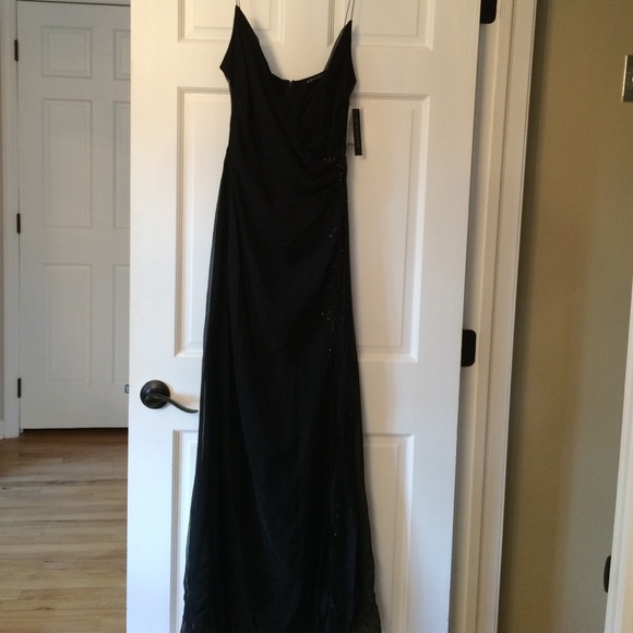 Elie Tahari Silk Gown Black