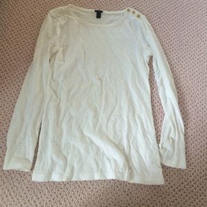 J.Crew long sleeve basic white tee!