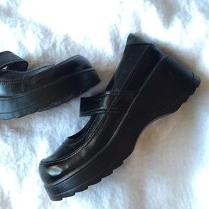 90's Chunk Wedge Mary Jane Sz 38