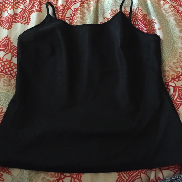 Polyester black spaghetti strap tank 🌚