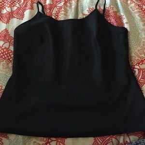 Polyester black spaghetti strap tank 🌚