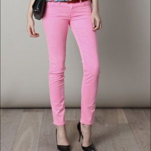 AG Adriano Goldschmied Stilt Pink Cigarette Leg