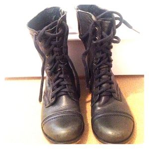 Steve Madden lace-up combat boots