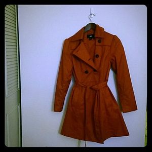 H&M red trench coat
