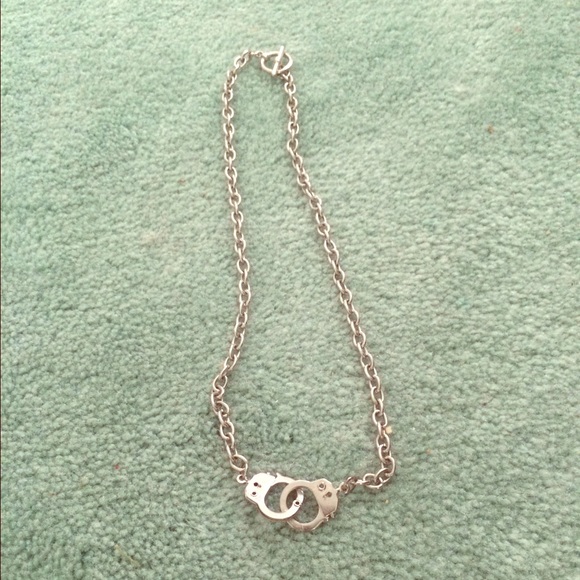 Hand cuff necklace