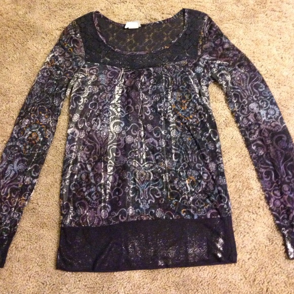 Daytrip long sleeve navy & purple