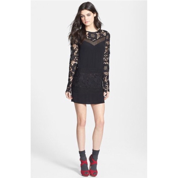 ASTR black lace dress