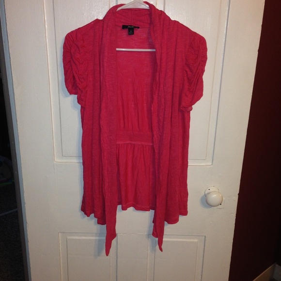 Hot pink cardigan/ cover up