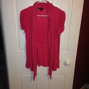 Hot pink cardigan/ cover up