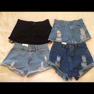 High waisted shorts