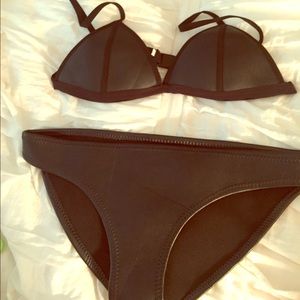 Triangl Inspired Black Bathing Suit