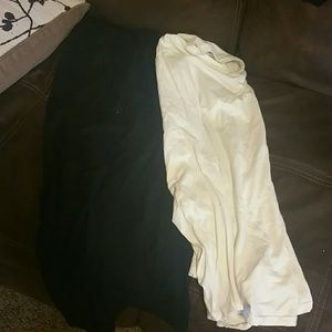 Black and white long sleeve shirts