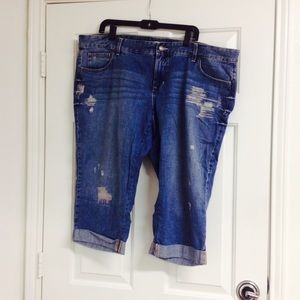 Distressed Old Navy Boyfriend Jeans