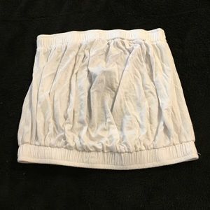 White cropped tube top 🎂