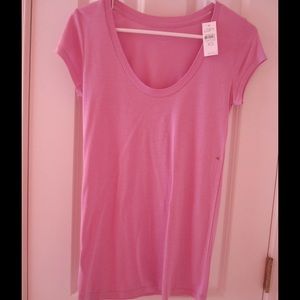 Ann Taylor Loft XS Rose Pink T Shirt Top NWT