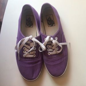 Vans purple sneakers