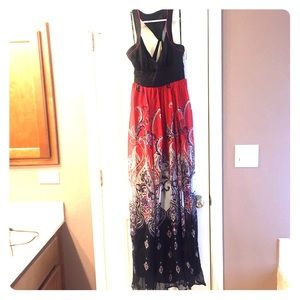 Bebe 100% SILK. Long dress- great condition!