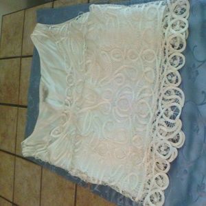 100% Silk hand crochet front Ivory *** Reduced ***